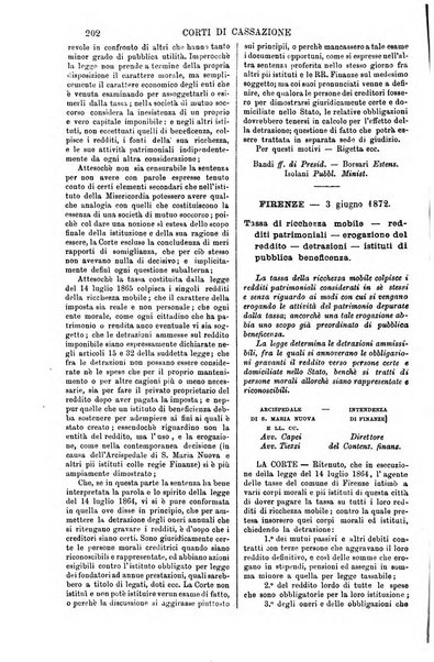 Annali della giurisprudenza italiana raccolta generale delle decisioni delle Corti di cassazione e d'appello in materia civile, criminale, commerciale, di diritto pubblico e amministrativo, e di procedura civile e penale