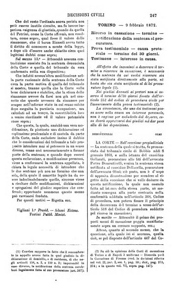 Annali della giurisprudenza italiana raccolta generale delle decisioni delle Corti di cassazione e d'appello in materia civile, criminale, commerciale, di diritto pubblico e amministrativo, e di procedura civile e penale