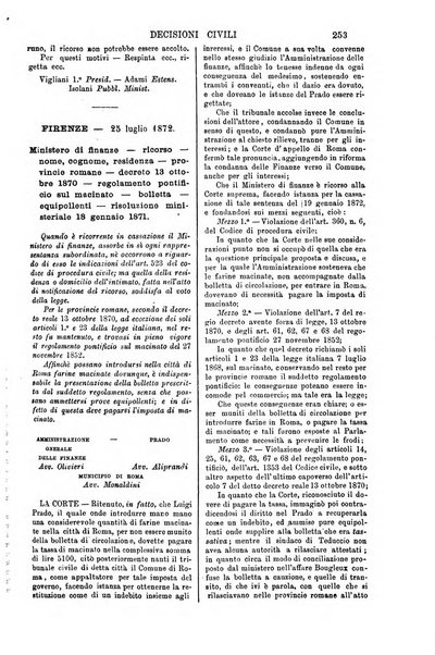 Annali della giurisprudenza italiana raccolta generale delle decisioni delle Corti di cassazione e d'appello in materia civile, criminale, commerciale, di diritto pubblico e amministrativo, e di procedura civile e penale