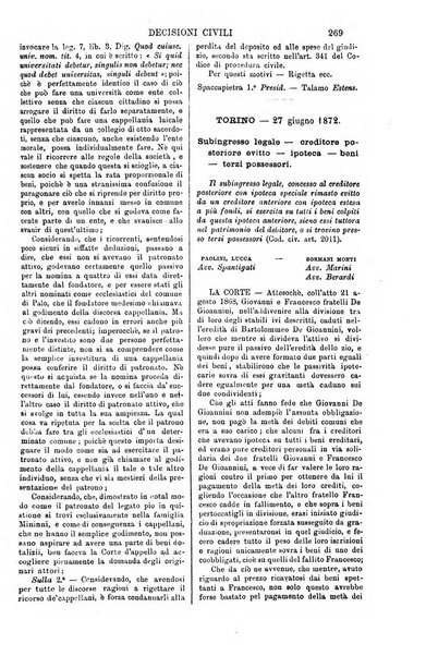 Annali della giurisprudenza italiana raccolta generale delle decisioni delle Corti di cassazione e d'appello in materia civile, criminale, commerciale, di diritto pubblico e amministrativo, e di procedura civile e penale