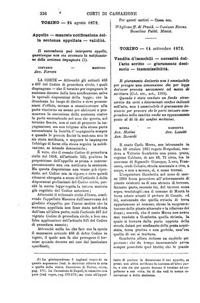 Annali della giurisprudenza italiana raccolta generale delle decisioni delle Corti di cassazione e d'appello in materia civile, criminale, commerciale, di diritto pubblico e amministrativo, e di procedura civile e penale