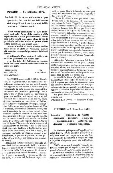 Annali della giurisprudenza italiana raccolta generale delle decisioni delle Corti di cassazione e d'appello in materia civile, criminale, commerciale, di diritto pubblico e amministrativo, e di procedura civile e penale