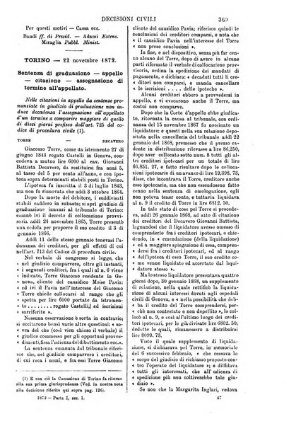 Annali della giurisprudenza italiana raccolta generale delle decisioni delle Corti di cassazione e d'appello in materia civile, criminale, commerciale, di diritto pubblico e amministrativo, e di procedura civile e penale