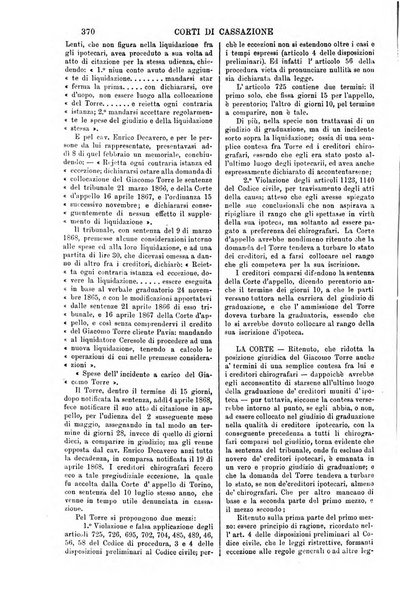 Annali della giurisprudenza italiana raccolta generale delle decisioni delle Corti di cassazione e d'appello in materia civile, criminale, commerciale, di diritto pubblico e amministrativo, e di procedura civile e penale