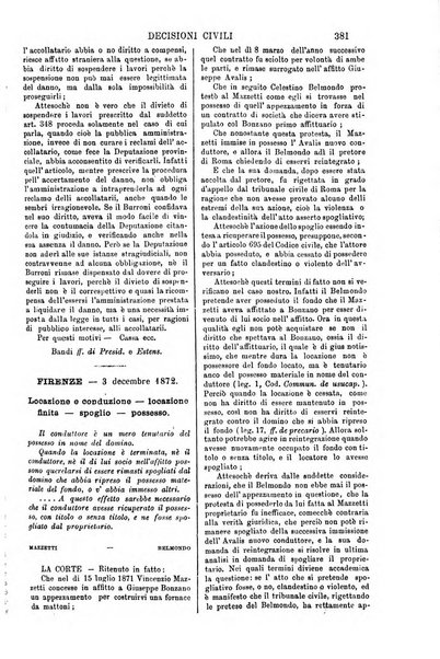 Annali della giurisprudenza italiana raccolta generale delle decisioni delle Corti di cassazione e d'appello in materia civile, criminale, commerciale, di diritto pubblico e amministrativo, e di procedura civile e penale