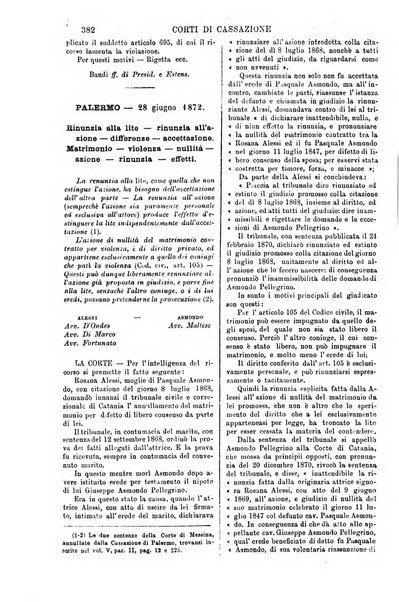 Annali della giurisprudenza italiana raccolta generale delle decisioni delle Corti di cassazione e d'appello in materia civile, criminale, commerciale, di diritto pubblico e amministrativo, e di procedura civile e penale