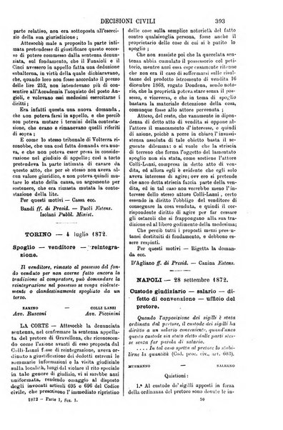 Annali della giurisprudenza italiana raccolta generale delle decisioni delle Corti di cassazione e d'appello in materia civile, criminale, commerciale, di diritto pubblico e amministrativo, e di procedura civile e penale