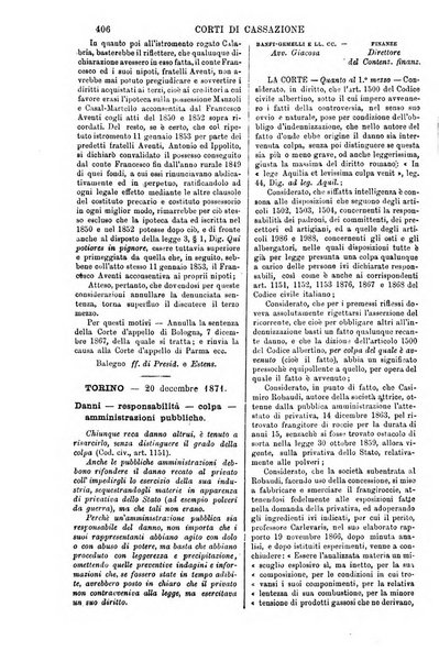 Annali della giurisprudenza italiana raccolta generale delle decisioni delle Corti di cassazione e d'appello in materia civile, criminale, commerciale, di diritto pubblico e amministrativo, e di procedura civile e penale