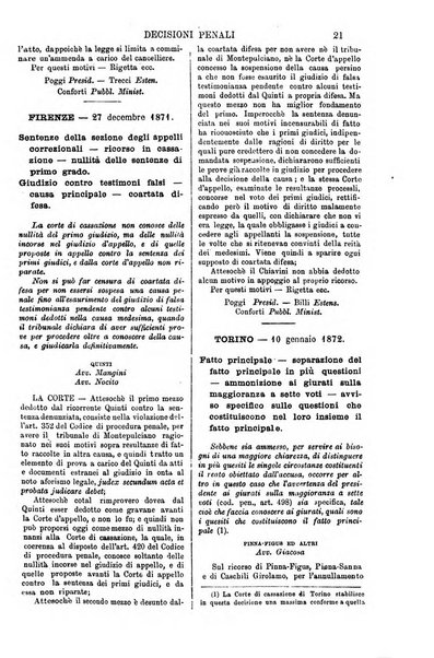 Annali della giurisprudenza italiana raccolta generale delle decisioni delle Corti di cassazione e d'appello in materia civile, criminale, commerciale, di diritto pubblico e amministrativo, e di procedura civile e penale