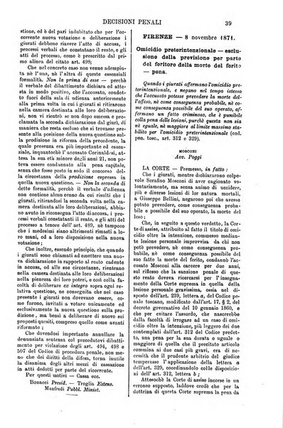 Annali della giurisprudenza italiana raccolta generale delle decisioni delle Corti di cassazione e d'appello in materia civile, criminale, commerciale, di diritto pubblico e amministrativo, e di procedura civile e penale