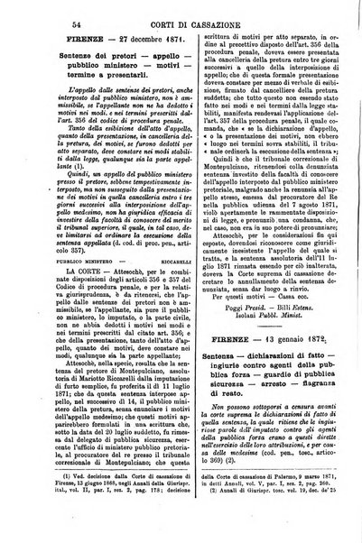 Annali della giurisprudenza italiana raccolta generale delle decisioni delle Corti di cassazione e d'appello in materia civile, criminale, commerciale, di diritto pubblico e amministrativo, e di procedura civile e penale