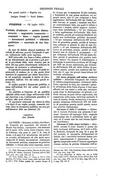 Annali della giurisprudenza italiana raccolta generale delle decisioni delle Corti di cassazione e d'appello in materia civile, criminale, commerciale, di diritto pubblico e amministrativo, e di procedura civile e penale