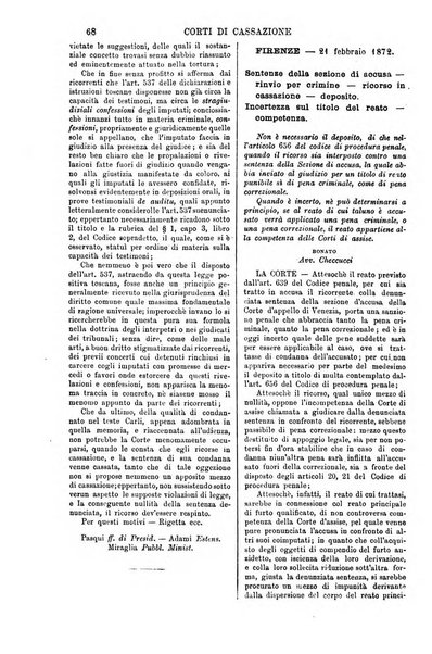 Annali della giurisprudenza italiana raccolta generale delle decisioni delle Corti di cassazione e d'appello in materia civile, criminale, commerciale, di diritto pubblico e amministrativo, e di procedura civile e penale