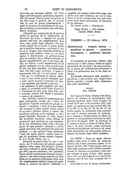 Annali della giurisprudenza italiana raccolta generale delle decisioni delle Corti di cassazione e d'appello in materia civile, criminale, commerciale, di diritto pubblico e amministrativo, e di procedura civile e penale