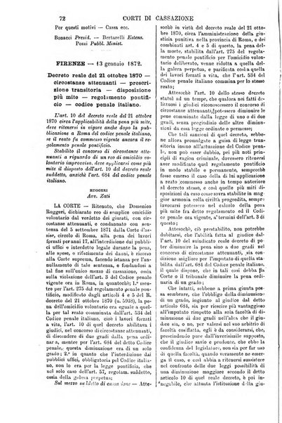 Annali della giurisprudenza italiana raccolta generale delle decisioni delle Corti di cassazione e d'appello in materia civile, criminale, commerciale, di diritto pubblico e amministrativo, e di procedura civile e penale