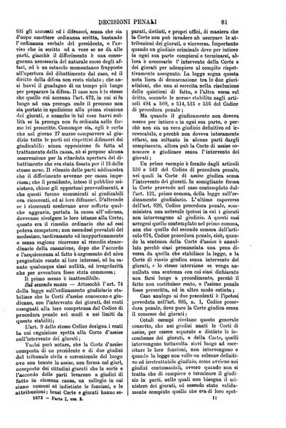 Annali della giurisprudenza italiana raccolta generale delle decisioni delle Corti di cassazione e d'appello in materia civile, criminale, commerciale, di diritto pubblico e amministrativo, e di procedura civile e penale