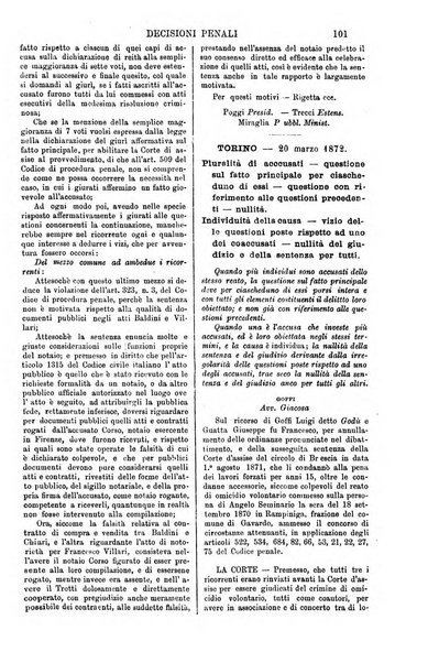 Annali della giurisprudenza italiana raccolta generale delle decisioni delle Corti di cassazione e d'appello in materia civile, criminale, commerciale, di diritto pubblico e amministrativo, e di procedura civile e penale