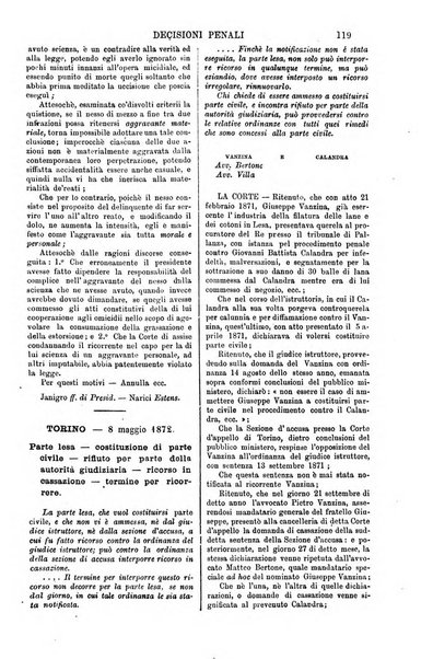 Annali della giurisprudenza italiana raccolta generale delle decisioni delle Corti di cassazione e d'appello in materia civile, criminale, commerciale, di diritto pubblico e amministrativo, e di procedura civile e penale