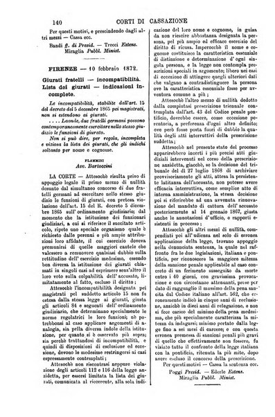 Annali della giurisprudenza italiana raccolta generale delle decisioni delle Corti di cassazione e d'appello in materia civile, criminale, commerciale, di diritto pubblico e amministrativo, e di procedura civile e penale