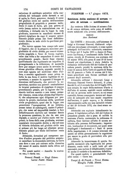 Annali della giurisprudenza italiana raccolta generale delle decisioni delle Corti di cassazione e d'appello in materia civile, criminale, commerciale, di diritto pubblico e amministrativo, e di procedura civile e penale