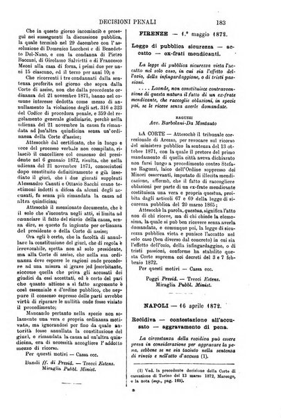 Annali della giurisprudenza italiana raccolta generale delle decisioni delle Corti di cassazione e d'appello in materia civile, criminale, commerciale, di diritto pubblico e amministrativo, e di procedura civile e penale