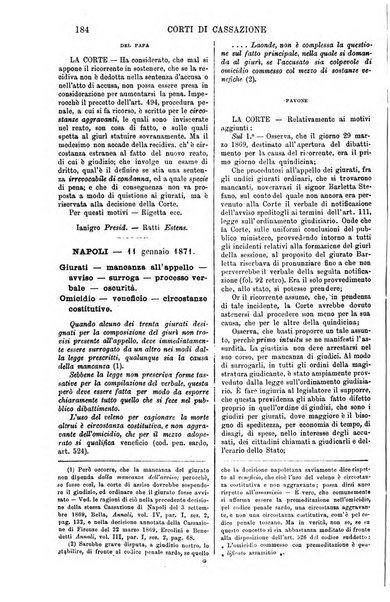 Annali della giurisprudenza italiana raccolta generale delle decisioni delle Corti di cassazione e d'appello in materia civile, criminale, commerciale, di diritto pubblico e amministrativo, e di procedura civile e penale