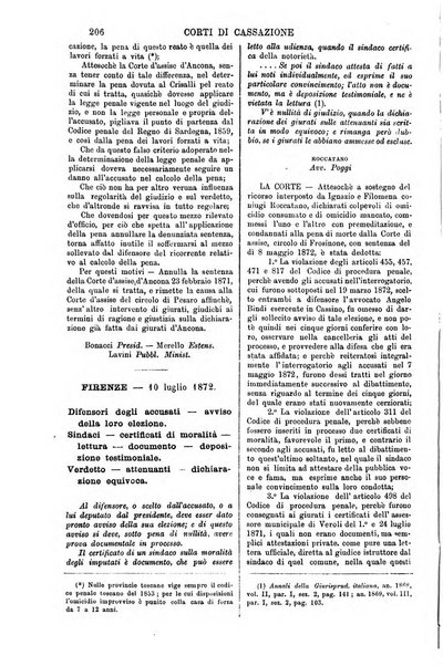 Annali della giurisprudenza italiana raccolta generale delle decisioni delle Corti di cassazione e d'appello in materia civile, criminale, commerciale, di diritto pubblico e amministrativo, e di procedura civile e penale