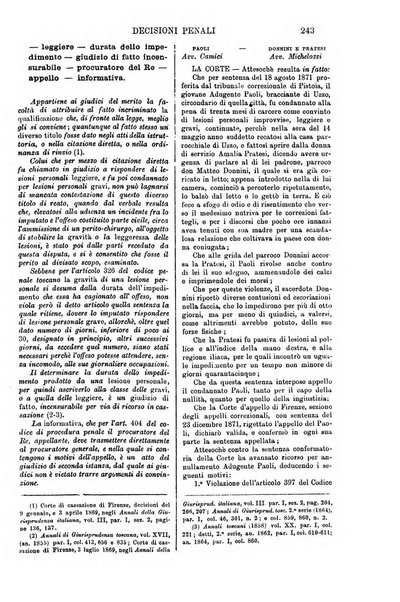 Annali della giurisprudenza italiana raccolta generale delle decisioni delle Corti di cassazione e d'appello in materia civile, criminale, commerciale, di diritto pubblico e amministrativo, e di procedura civile e penale