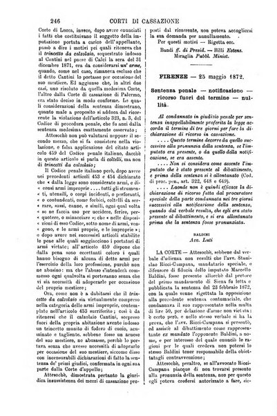 Annali della giurisprudenza italiana raccolta generale delle decisioni delle Corti di cassazione e d'appello in materia civile, criminale, commerciale, di diritto pubblico e amministrativo, e di procedura civile e penale