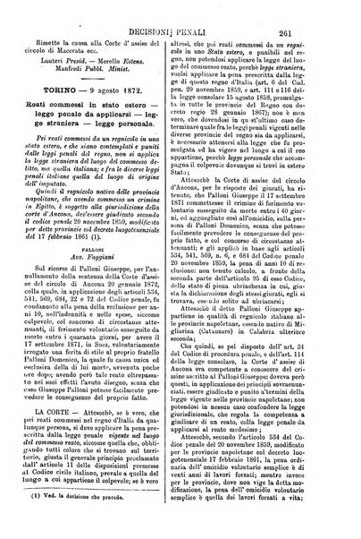 Annali della giurisprudenza italiana raccolta generale delle decisioni delle Corti di cassazione e d'appello in materia civile, criminale, commerciale, di diritto pubblico e amministrativo, e di procedura civile e penale