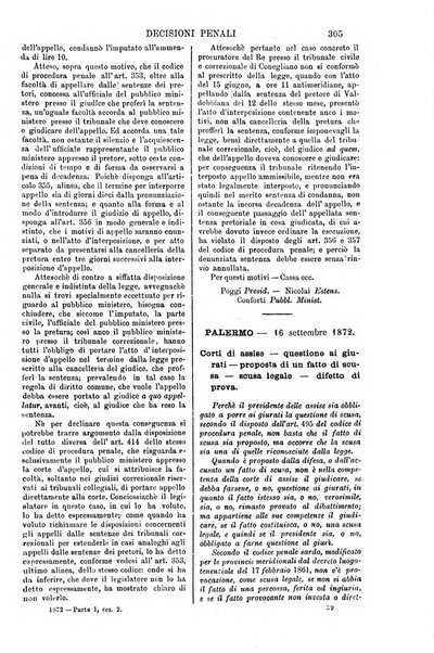 Annali della giurisprudenza italiana raccolta generale delle decisioni delle Corti di cassazione e d'appello in materia civile, criminale, commerciale, di diritto pubblico e amministrativo, e di procedura civile e penale