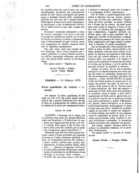 Annali della giurisprudenza italiana raccolta generale delle decisioni delle Corti di cassazione e d'appello in materia civile, criminale, commerciale, di diritto pubblico e amministrativo, e di procedura civile e penale