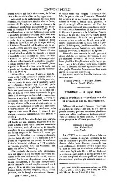 Annali della giurisprudenza italiana raccolta generale delle decisioni delle Corti di cassazione e d'appello in materia civile, criminale, commerciale, di diritto pubblico e amministrativo, e di procedura civile e penale