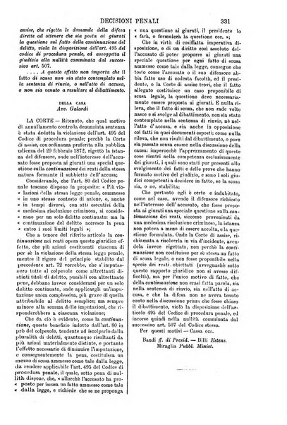 Annali della giurisprudenza italiana raccolta generale delle decisioni delle Corti di cassazione e d'appello in materia civile, criminale, commerciale, di diritto pubblico e amministrativo, e di procedura civile e penale