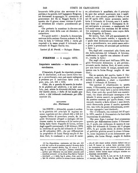 Annali della giurisprudenza italiana raccolta generale delle decisioni delle Corti di cassazione e d'appello in materia civile, criminale, commerciale, di diritto pubblico e amministrativo, e di procedura civile e penale