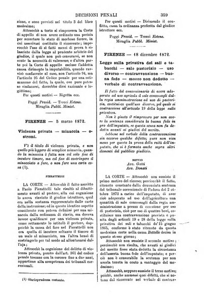 Annali della giurisprudenza italiana raccolta generale delle decisioni delle Corti di cassazione e d'appello in materia civile, criminale, commerciale, di diritto pubblico e amministrativo, e di procedura civile e penale