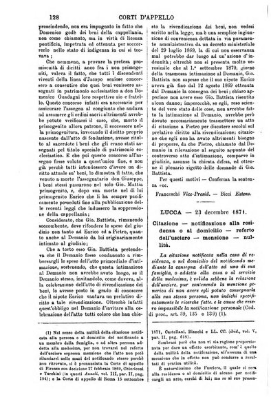 Annali della giurisprudenza italiana raccolta generale delle decisioni delle Corti di cassazione e d'appello in materia civile, criminale, commerciale, di diritto pubblico e amministrativo, e di procedura civile e penale