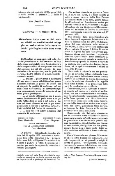 Annali della giurisprudenza italiana raccolta generale delle decisioni delle Corti di cassazione e d'appello in materia civile, criminale, commerciale, di diritto pubblico e amministrativo, e di procedura civile e penale