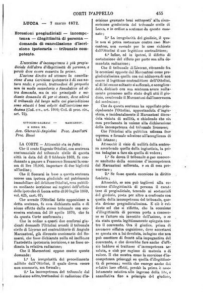 Annali della giurisprudenza italiana raccolta generale delle decisioni delle Corti di cassazione e d'appello in materia civile, criminale, commerciale, di diritto pubblico e amministrativo, e di procedura civile e penale