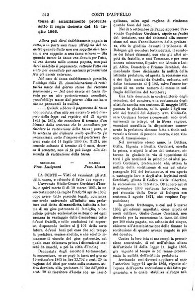 Annali della giurisprudenza italiana raccolta generale delle decisioni delle Corti di cassazione e d'appello in materia civile, criminale, commerciale, di diritto pubblico e amministrativo, e di procedura civile e penale