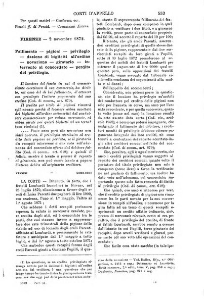 Annali della giurisprudenza italiana raccolta generale delle decisioni delle Corti di cassazione e d'appello in materia civile, criminale, commerciale, di diritto pubblico e amministrativo, e di procedura civile e penale