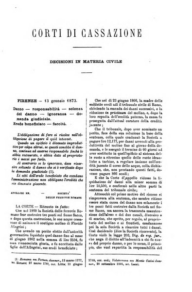 Annali della giurisprudenza italiana raccolta generale delle decisioni delle Corti di cassazione e d'appello in materia civile, criminale, commerciale, di diritto pubblico e amministrativo, e di procedura civile e penale