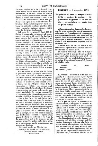 Annali della giurisprudenza italiana raccolta generale delle decisioni delle Corti di cassazione e d'appello in materia civile, criminale, commerciale, di diritto pubblico e amministrativo, e di procedura civile e penale