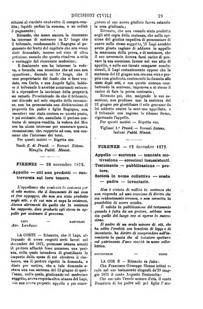 Annali della giurisprudenza italiana raccolta generale delle decisioni delle Corti di cassazione e d'appello in materia civile, criminale, commerciale, di diritto pubblico e amministrativo, e di procedura civile e penale