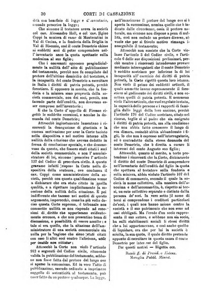 Annali della giurisprudenza italiana raccolta generale delle decisioni delle Corti di cassazione e d'appello in materia civile, criminale, commerciale, di diritto pubblico e amministrativo, e di procedura civile e penale