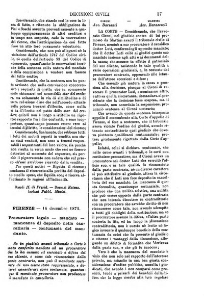 Annali della giurisprudenza italiana raccolta generale delle decisioni delle Corti di cassazione e d'appello in materia civile, criminale, commerciale, di diritto pubblico e amministrativo, e di procedura civile e penale