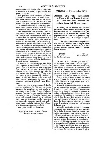 Annali della giurisprudenza italiana raccolta generale delle decisioni delle Corti di cassazione e d'appello in materia civile, criminale, commerciale, di diritto pubblico e amministrativo, e di procedura civile e penale