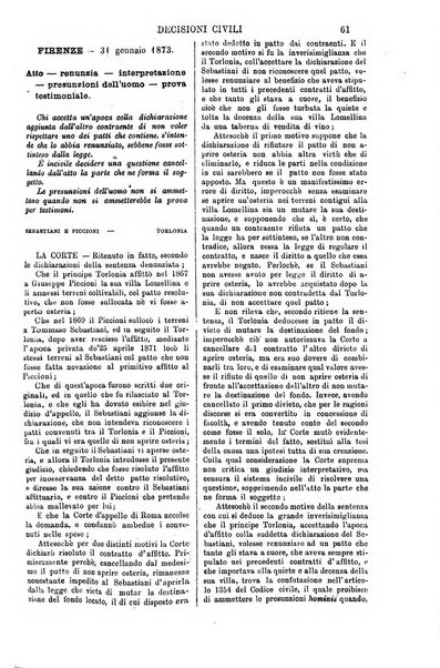 Annali della giurisprudenza italiana raccolta generale delle decisioni delle Corti di cassazione e d'appello in materia civile, criminale, commerciale, di diritto pubblico e amministrativo, e di procedura civile e penale