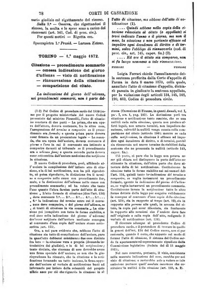 Annali della giurisprudenza italiana raccolta generale delle decisioni delle Corti di cassazione e d'appello in materia civile, criminale, commerciale, di diritto pubblico e amministrativo, e di procedura civile e penale