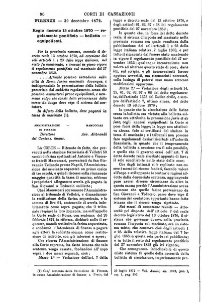 Annali della giurisprudenza italiana raccolta generale delle decisioni delle Corti di cassazione e d'appello in materia civile, criminale, commerciale, di diritto pubblico e amministrativo, e di procedura civile e penale